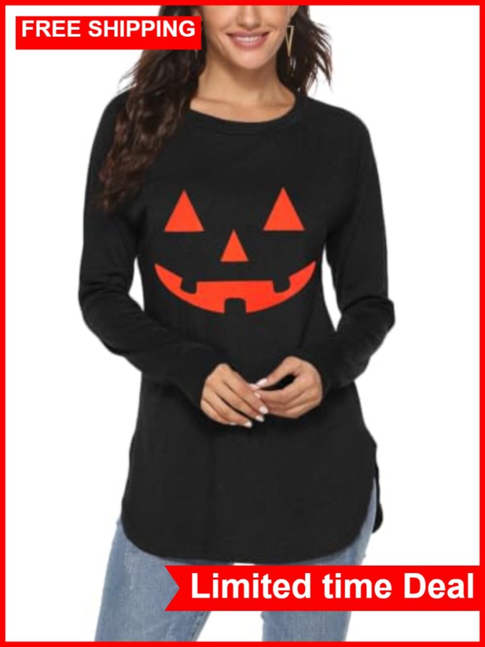 Women's Casual Batwing Long Sleeve Tunic Top Rayon Blend